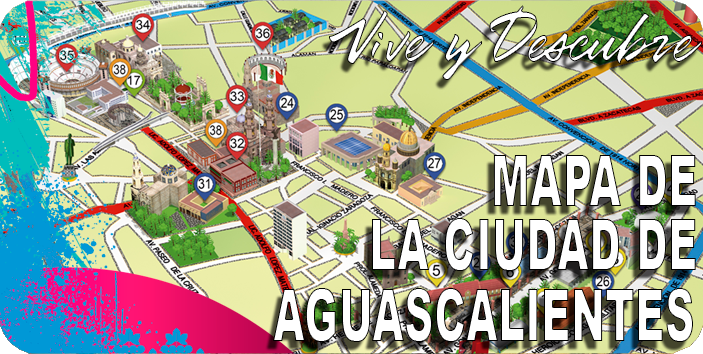 Mapa de la Ciudad de Aguascalientes